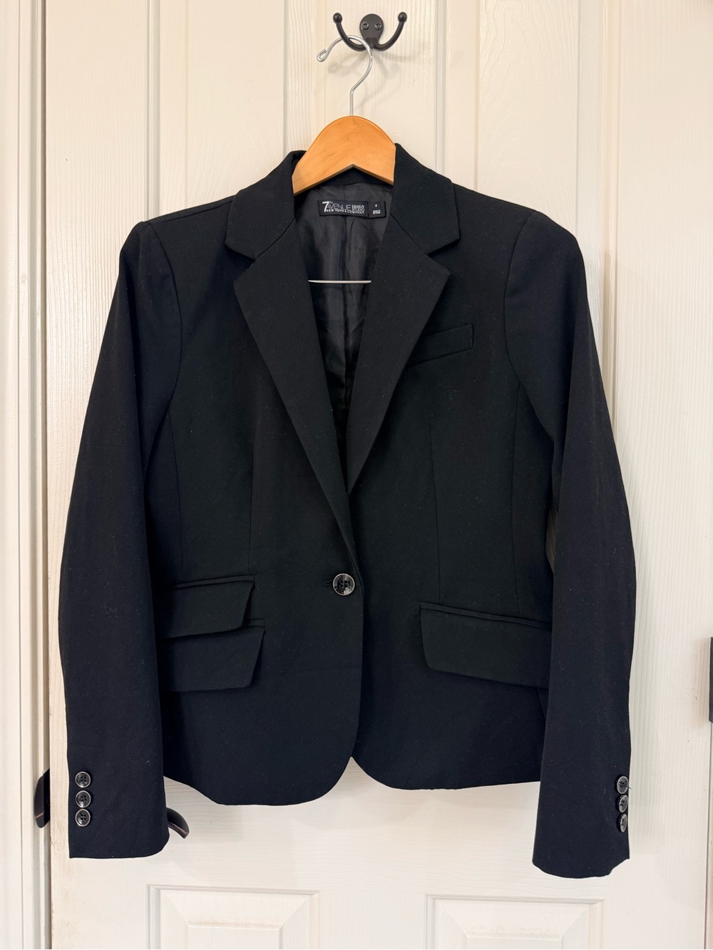 New York & Company Black Single-Button Tailored Blazer